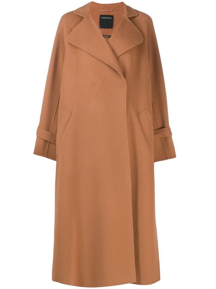 Sport Max Code Oversized Coat - Brown