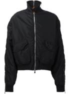 Y / Project Multi-zipper Bomber Jacket, Adult Unisex, Size: Small, Black, Cotton/polyamide
