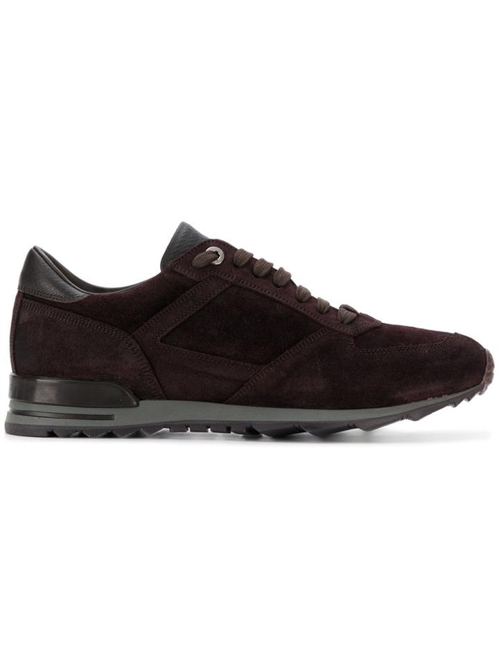 Canali Low Top Trainers - Red