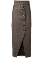Nanushka High-waist Tweed Skirt - Neutrals