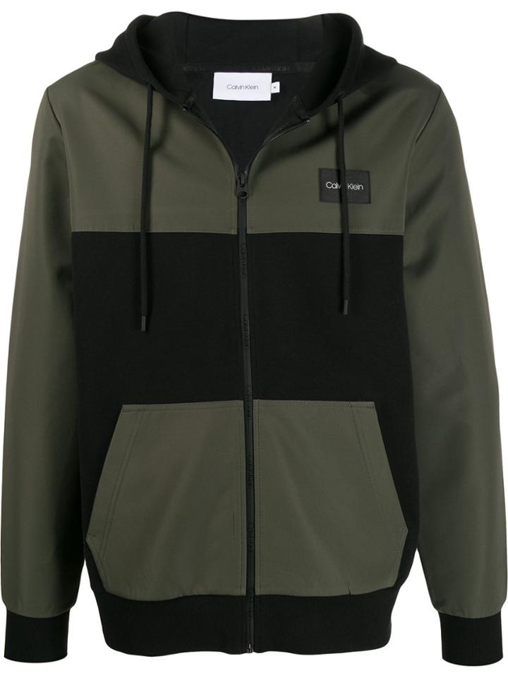 Calvin Klein Zipped-up Hoodie - Black