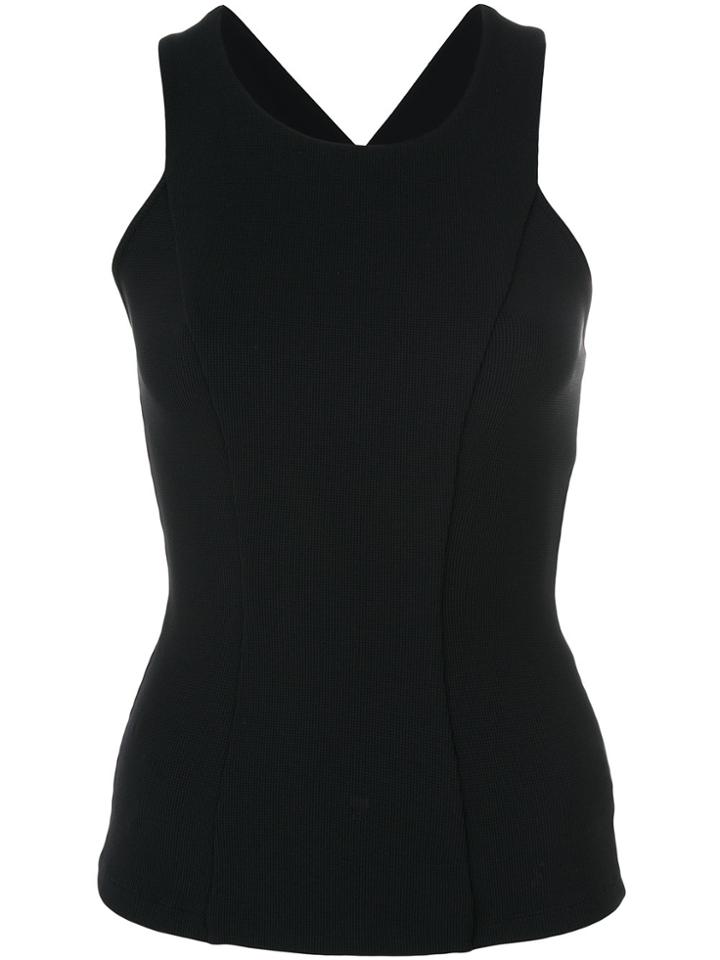 No Ka' Oi Crisscross Strap Top - Black
