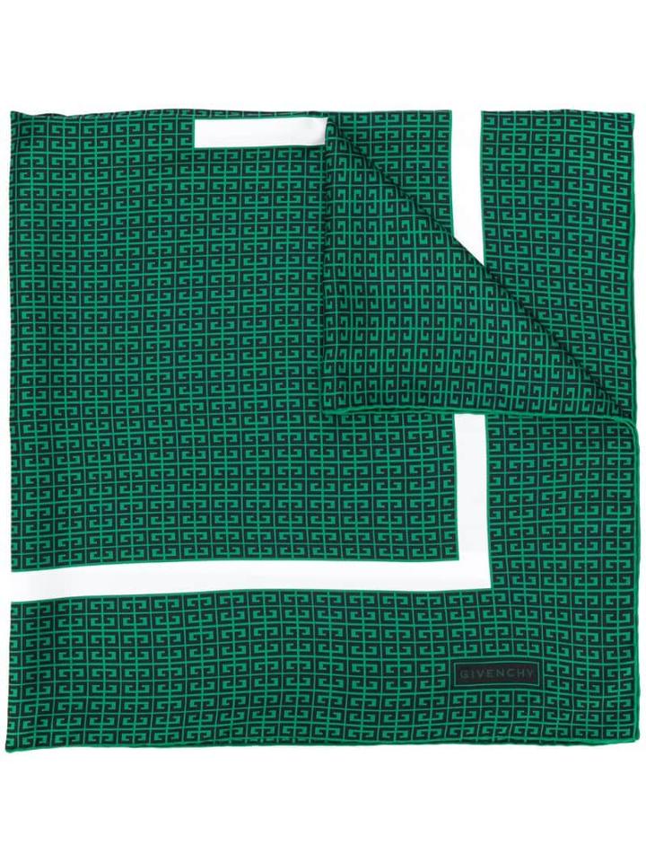 Givenchy Repeat Print Scarf - Green