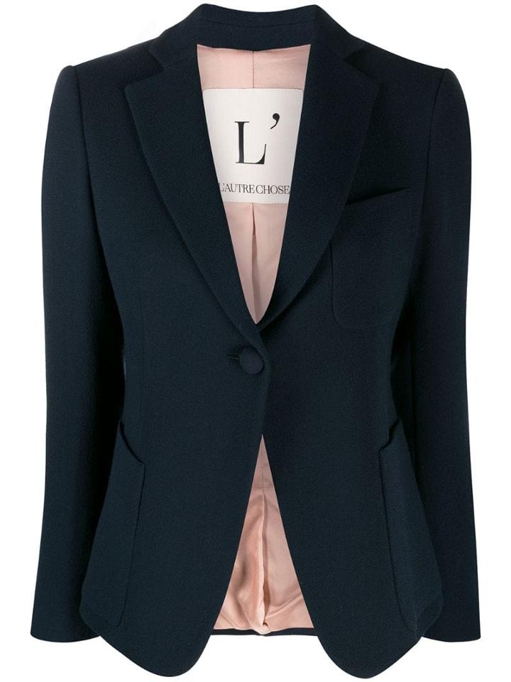 L'autre Chose Single Breasted Jacket - Blue