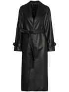 Anouki Reversible Sequinned Trench Coat - Black