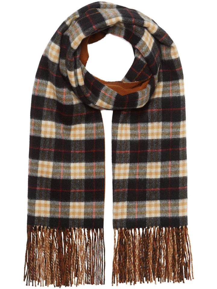 Burberry Colour Block Vintage Check Cashmere Scarf - Brown