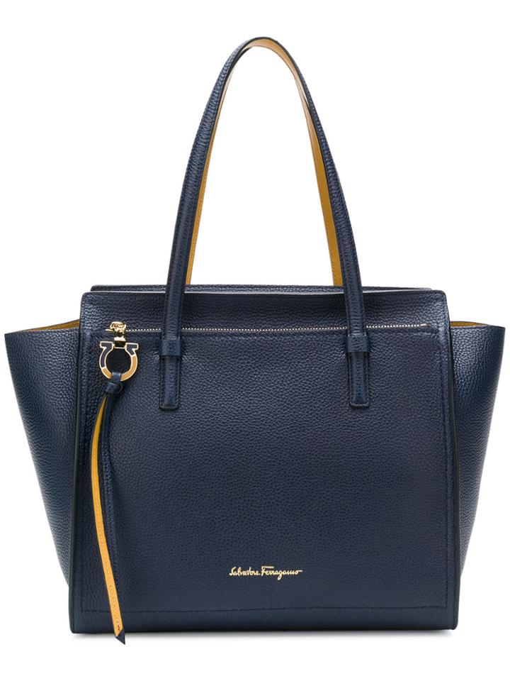 Salvatore Ferragamo Amy Gancio Tote Bag - Blue
