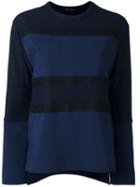 Cédric Charlier 'runaway' Pullover, Women's, Size: 44, Blue, Polyester/rayon/virgin Wool/other Fibers