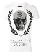 Philipp Plein - 'bone' T-shirt - Men - Cotton - L, White, Cotton
