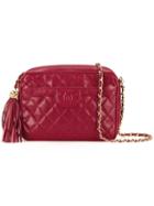 Chanel Vintage Fringe Detail Shoulder Bag, Women's, Red