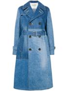 Junya Watanabe Double-breasted Denim Coat - Blue