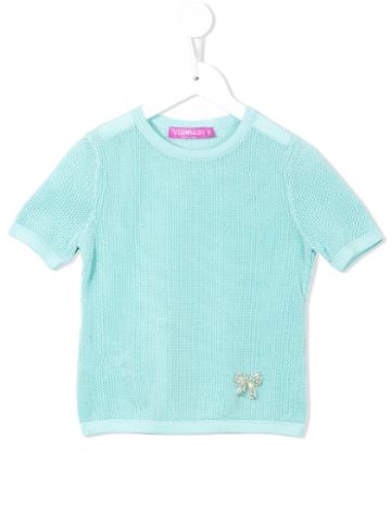 Valmax Kids - Rib Knitted Top - Kids - Cotton - 4 Yrs, Green