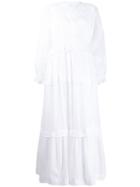 Isabel Marant Étoile Ruched Long Dress - White