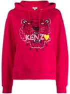 Kenzo Embroidered Tiger Hooded Sweatshirt - Pink