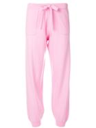 Allude Designer Track Trousers - Pink & Purple
