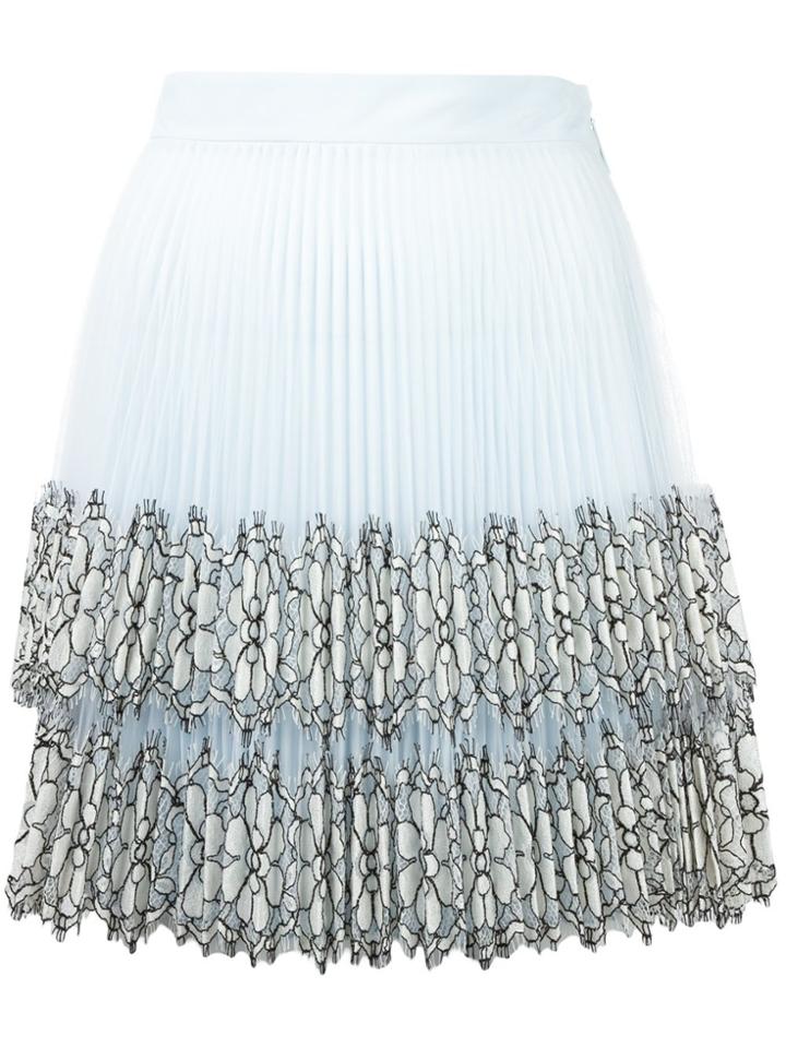 Christopher Kane Pleated Mini Skirt - Blue
