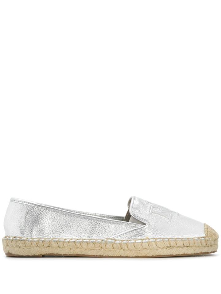 Lauren Ralph Lauren Destini Metallic Espadrilles - Silver