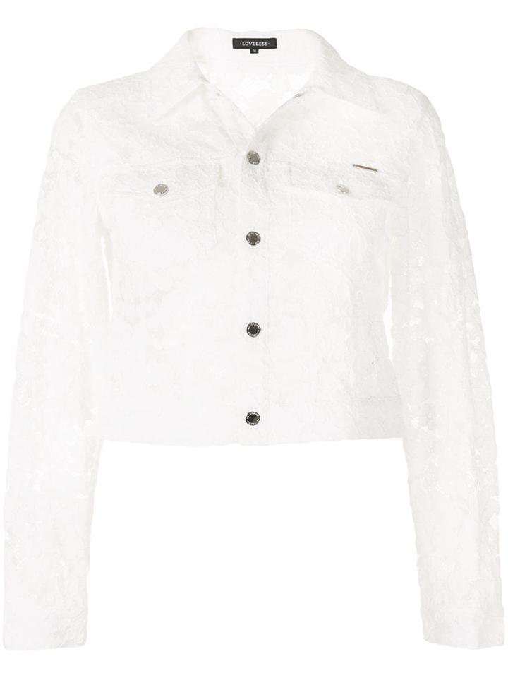 Loveless Laced Jacket - White