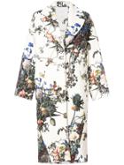 Adam Lippes Floral Print Cocoon Coat - Multicolour