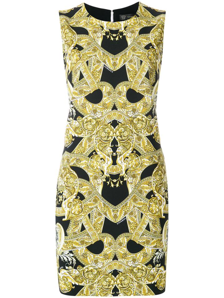 Versace Barocco Istante Dress - Yellow & Orange