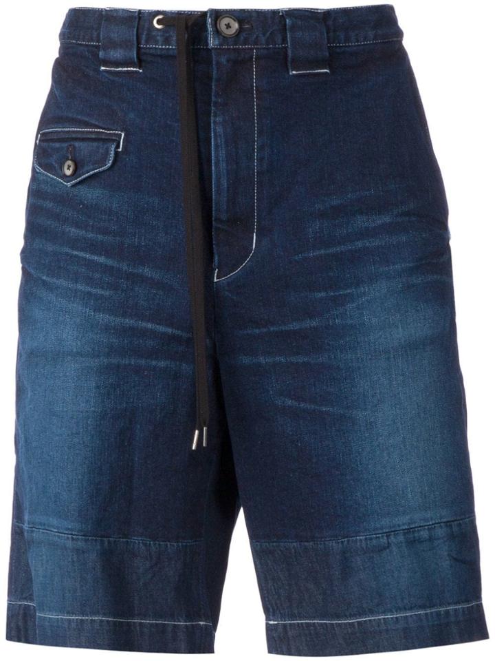 Maison Mihara Yasuhiro Drawstring Denim Shorts - Blue