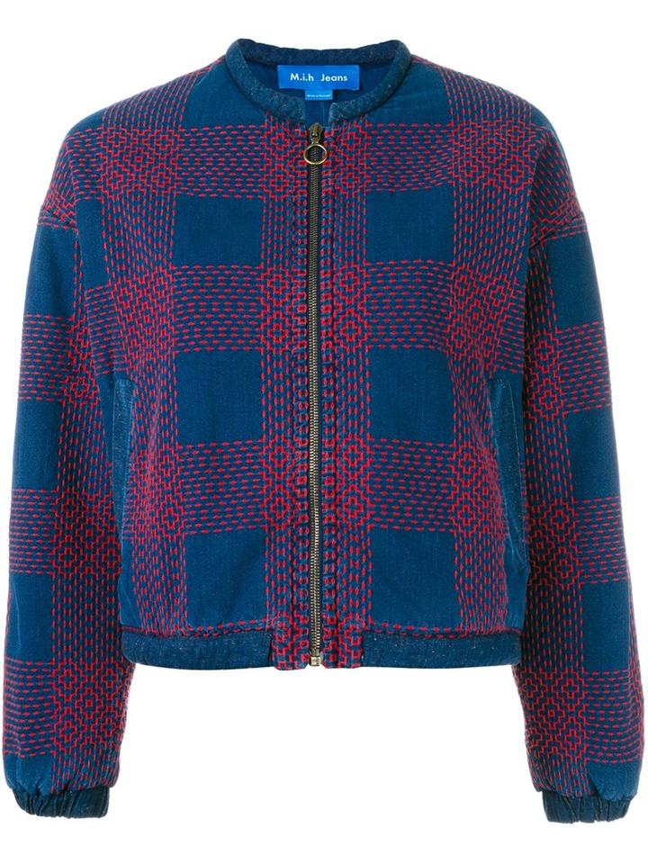 Mih Jeans 'selvy' Embroidered Pattern Jacket