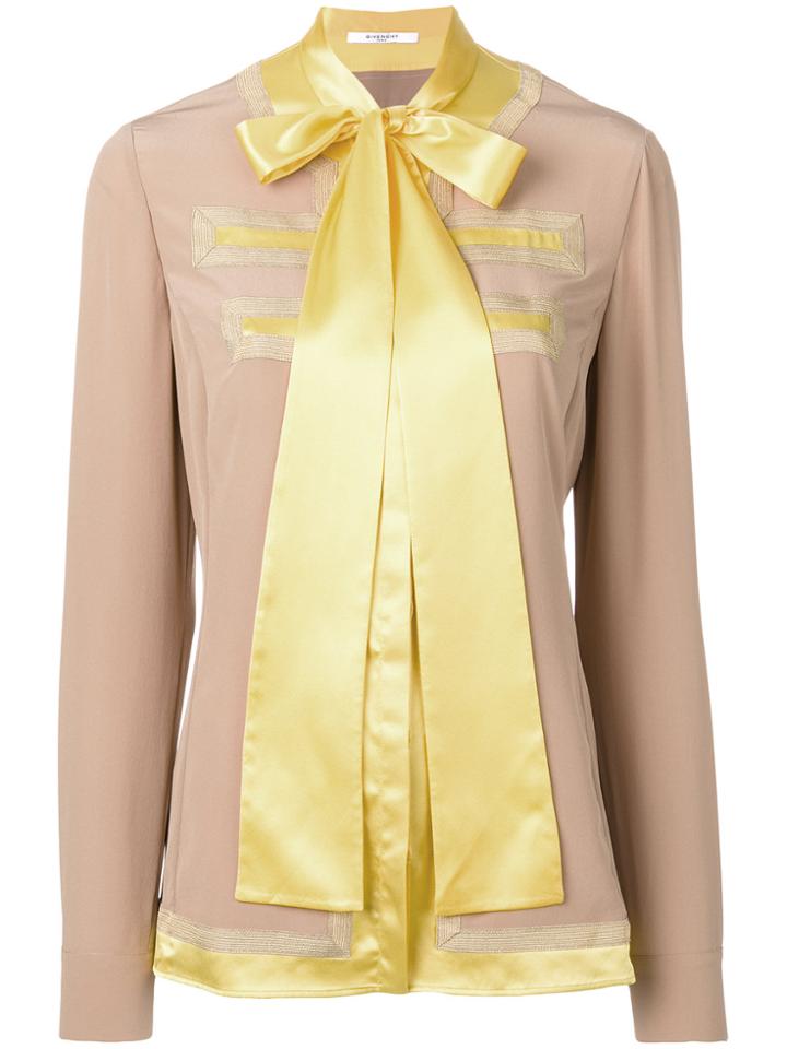 Givenchy Bow Tie Top - Brown