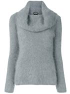 Tom Ford Knitted Roll-neck Sweater - Grey