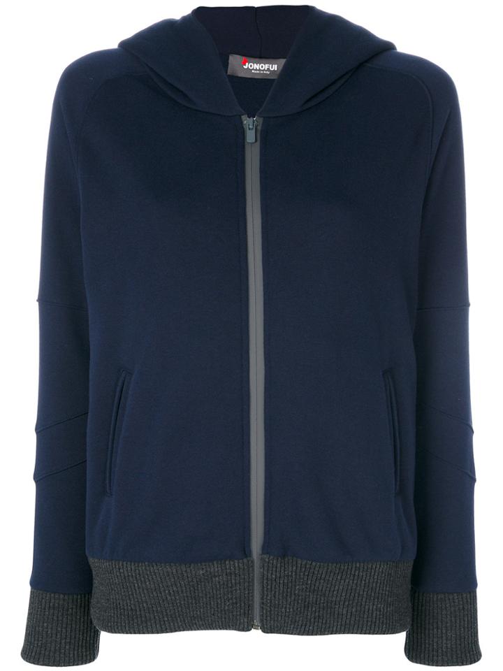 Jo No Fui Zipped Hoodie - Blue