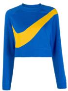 Nike Contrast Logo Jumper - Blue