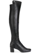 Stuart Weitzman Plonge Stretch Boots - Black