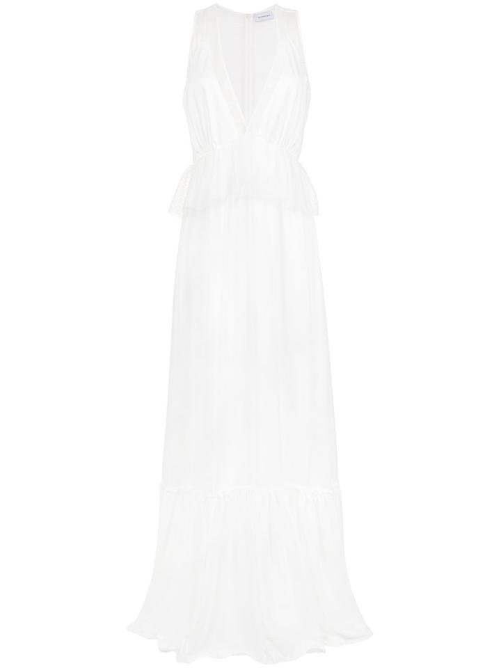 Olympiah Lace Long Dress - White