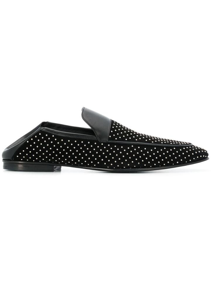 Balmain Studded Loafers - Black