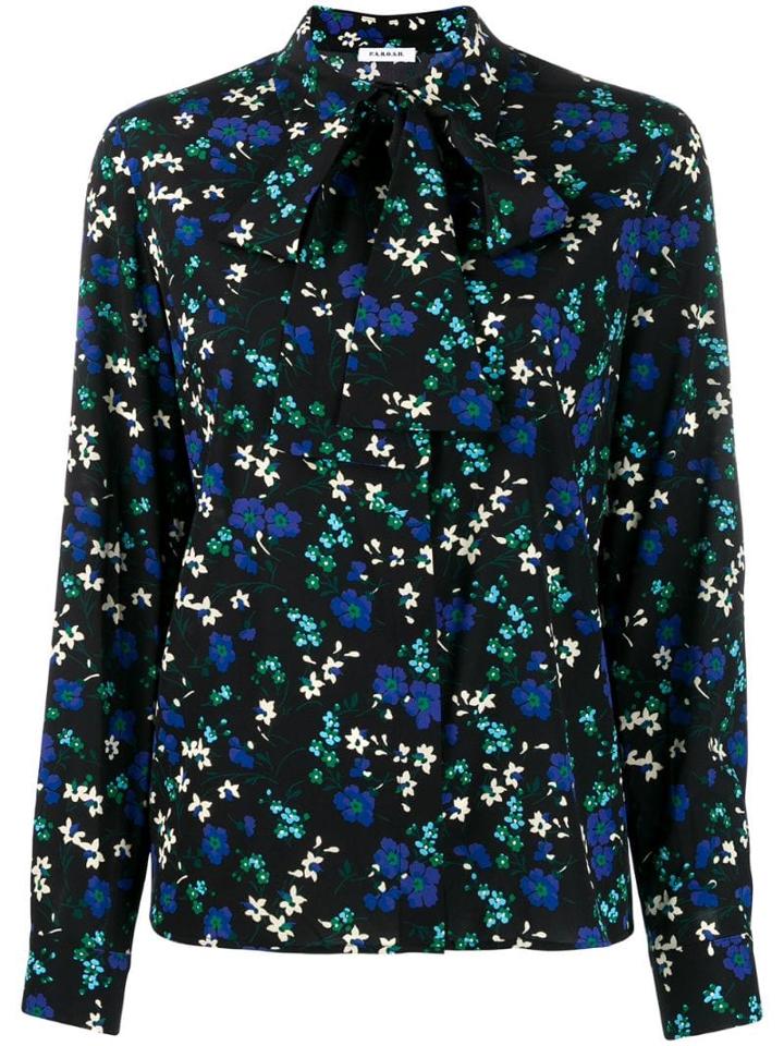 P.a.r.o.s.h. Floral Print Shirt - Black