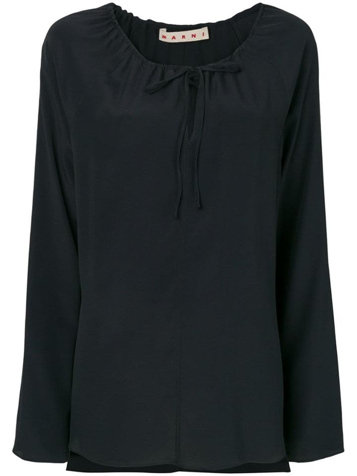 Marni Tie Fastening Blouse - Blue