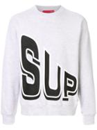 Supreme Side Arc Crewneck Sweatshirt - Grey