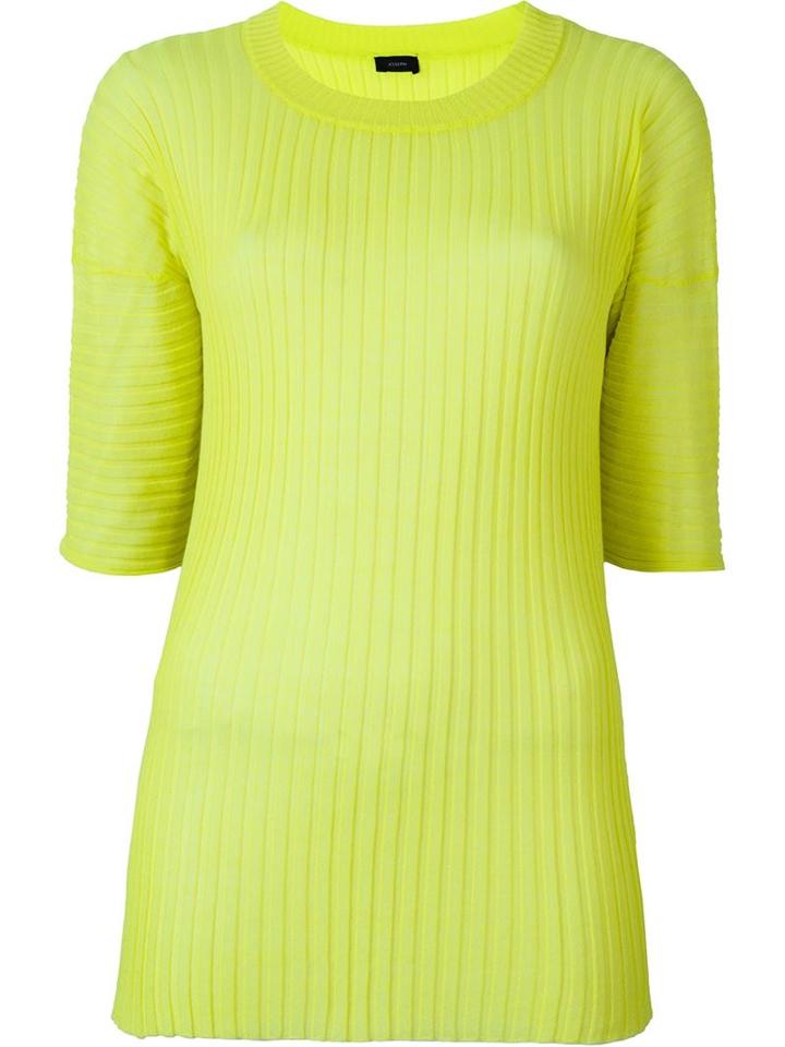 Joseph Rib Knit Top, Women's, Size: Xs, Green, Cotton/polyamide