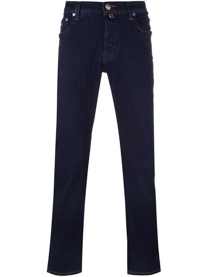 Jacob Cohen Straight Leg Jeans, Men's, Size: 31, Blue, Cotton/polyester/polyurethane/viscose