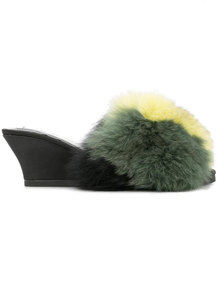 Tu Es Mon Trésor Fur Mules - Yellow