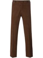 Ermenegildo Zegna Chino Trousers, Men's, Size: 50, Brown, Cotton/spandex/elastane/cashmere