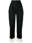 Seen High-waisted Trousers - Black