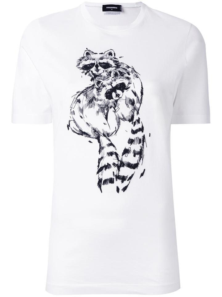 Dsquared2 - Printed T-shirt - Women - Cotton - S, White, Cotton