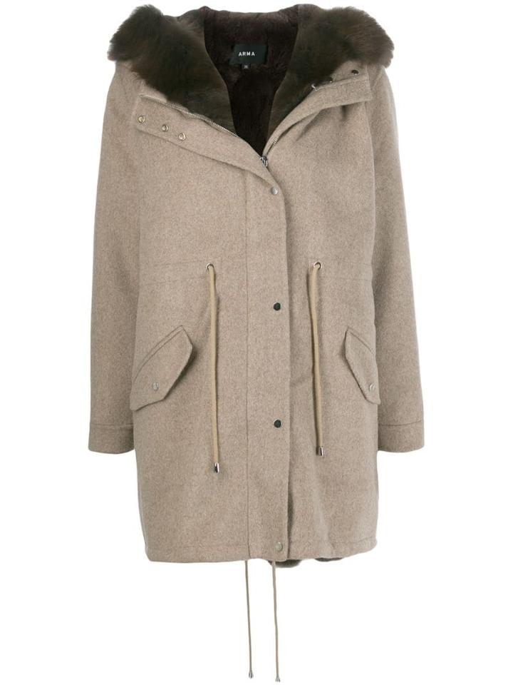 Arma Wool Blend Parka - Neutrals
