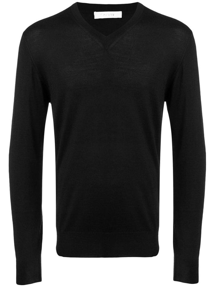 Cruciani Perfectly Fitted Sweater - Black