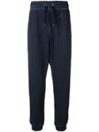 Moschino Logo Printed Track Pants - Blue