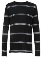 Amiri Double Stripe Longsleeved T-shirt, Men's, Size: Medium, Black, Cotton/cashmere