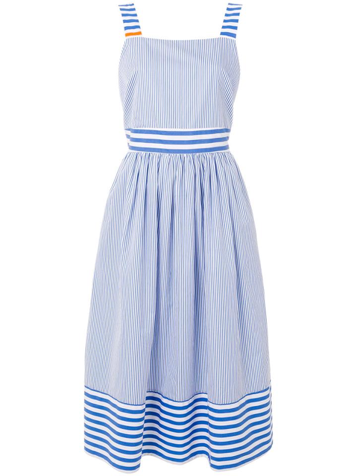 Chinti & Parker Striped Summer Dress - Blue