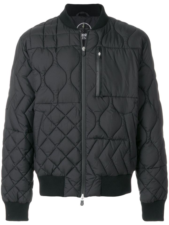 Save The Duck Quilted Bomber Jacket - Black
