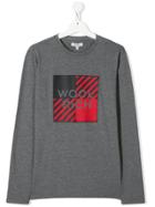 Woolrich Kids Contrasting Logo Print Sweatshirt - Grey