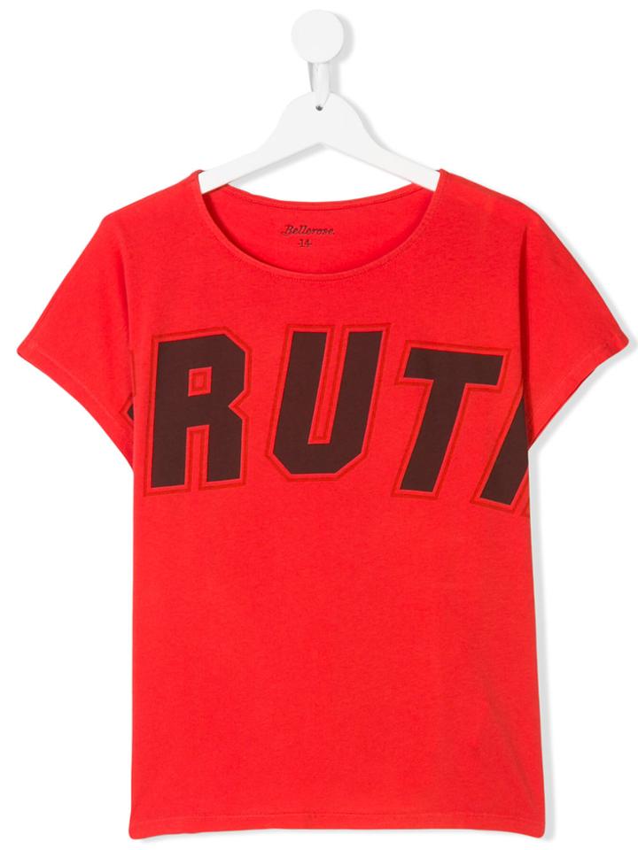 Bellerose Kids Teen Truth Print T-shirt - Red